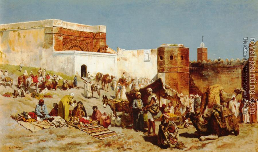 Edwin Lord Weeks : Moroccan Market